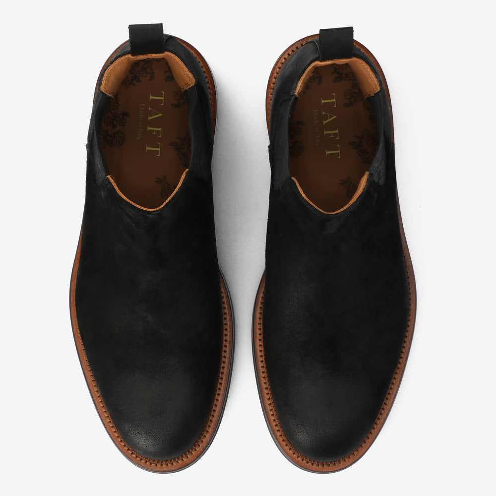 The Glen Boot in Black Suede