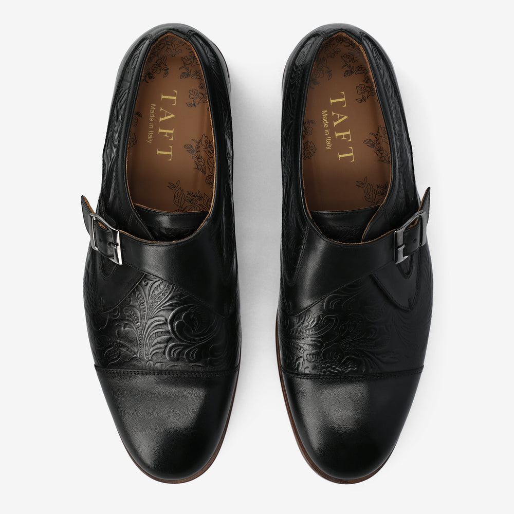 The Jack Monk Strap in Black Floral