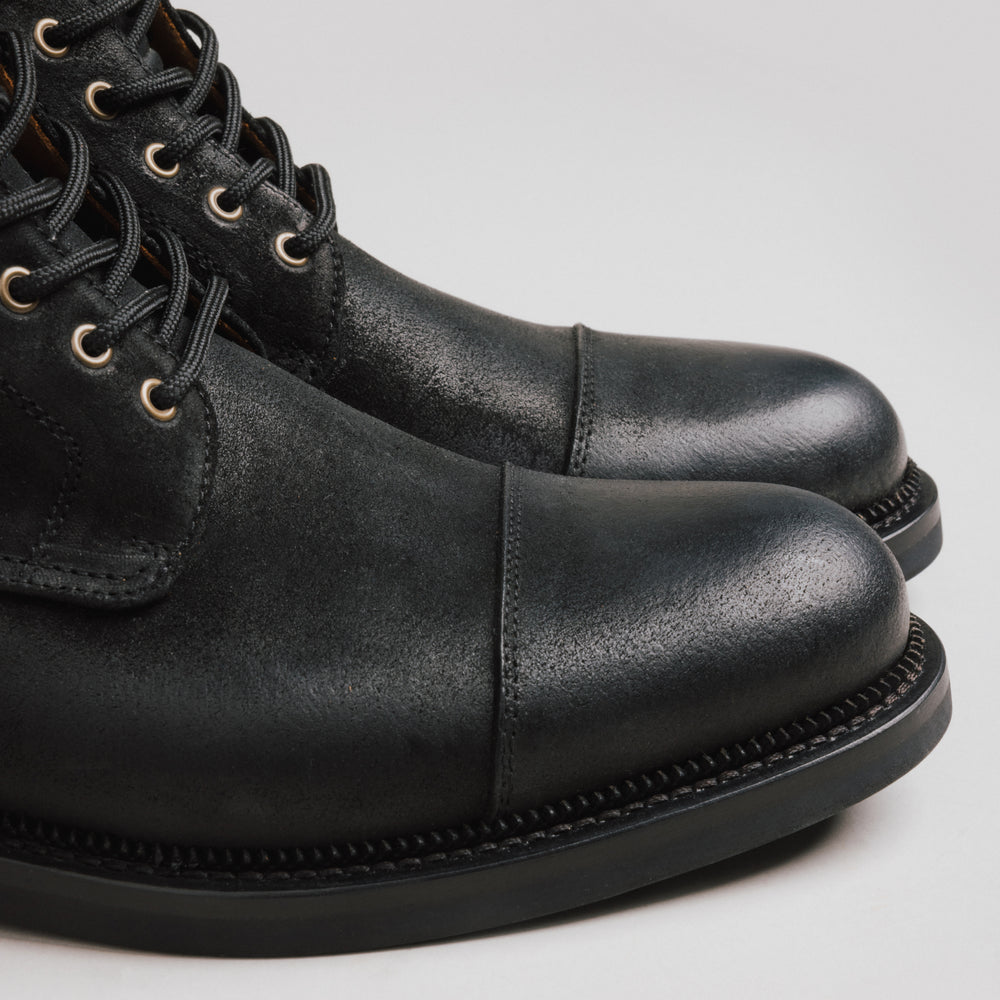 The Rome Boot in Black Suede