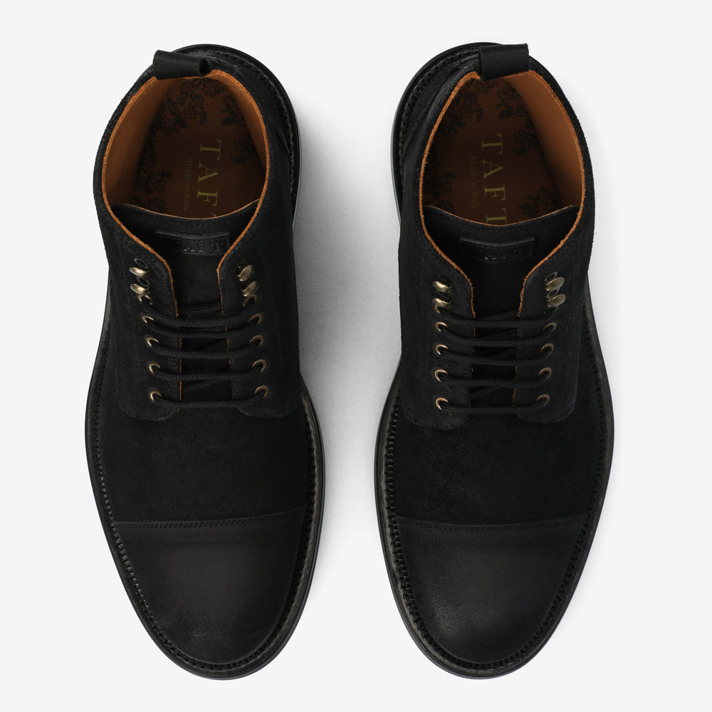 The Rome Boot in Black Suede