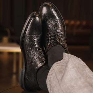 The Rome Shoe in Noir Viejo