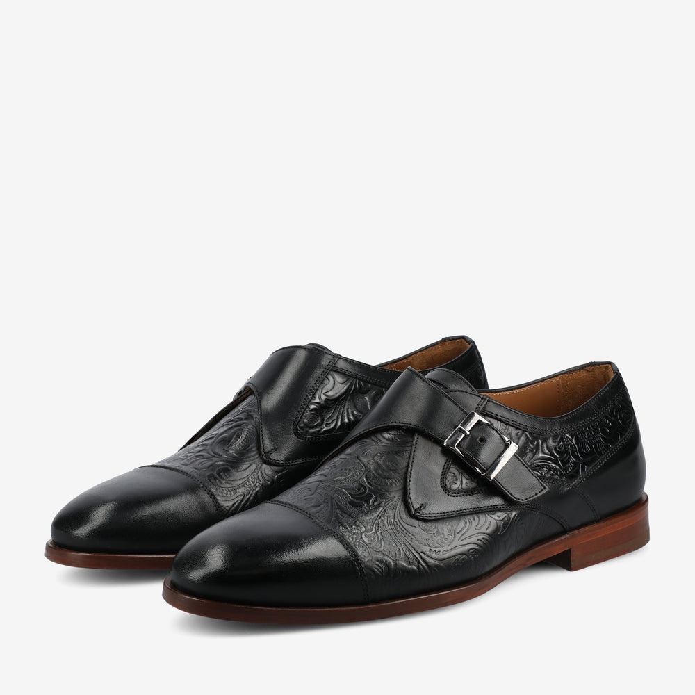 The Jack Monk Strap in Black Floral