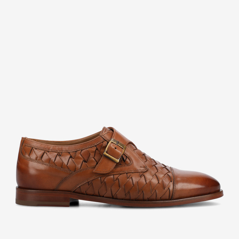 The Jack Monk Strap in Brown Woven