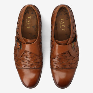 The Jack Monk Strap in Brown Woven