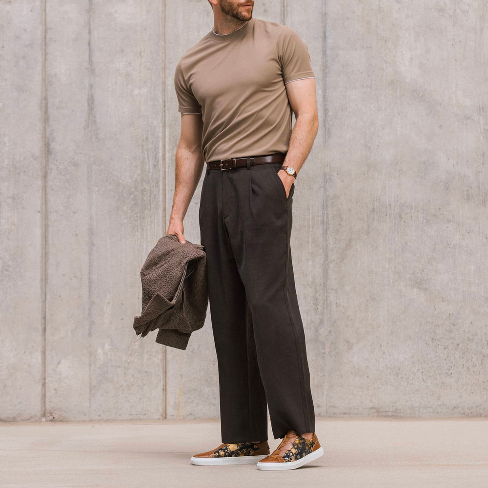 The James Sneaker in Eden Cognac