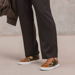The James Sneaker in Eden Cognac