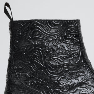 The Lewis Boot in Black Floral