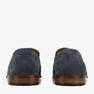 The Sterling Penny Loafer in Washed Blue Suede