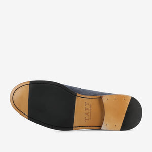The Sterling Penny Loafer in Washed Blue Suede