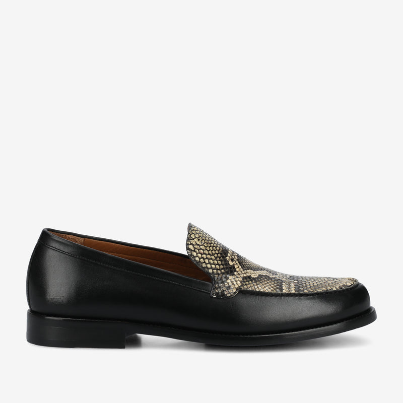 The Sterling Penny Loafer in Serpente