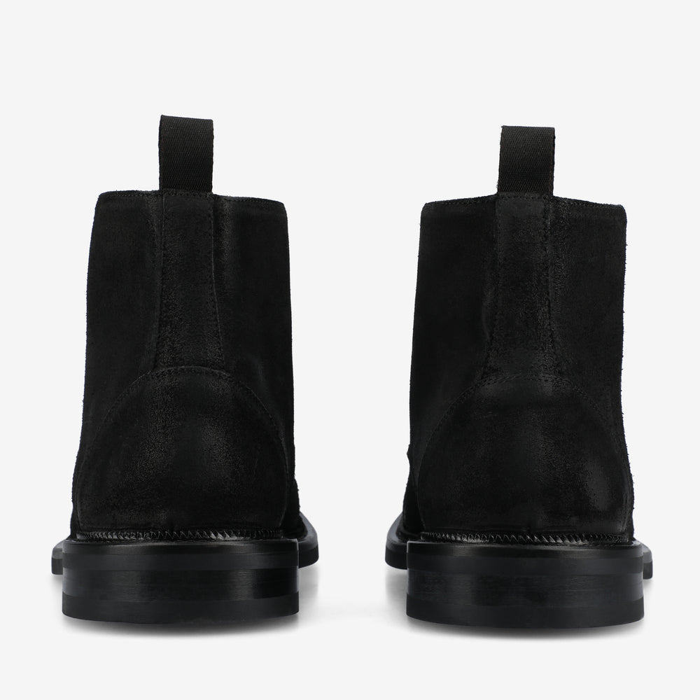 The Rome Boot in Black Suede