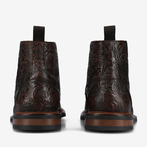 The Rome Boot in Brown Floral