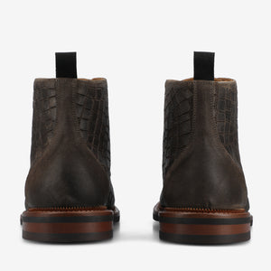 The Rome Boot in Brown Croco