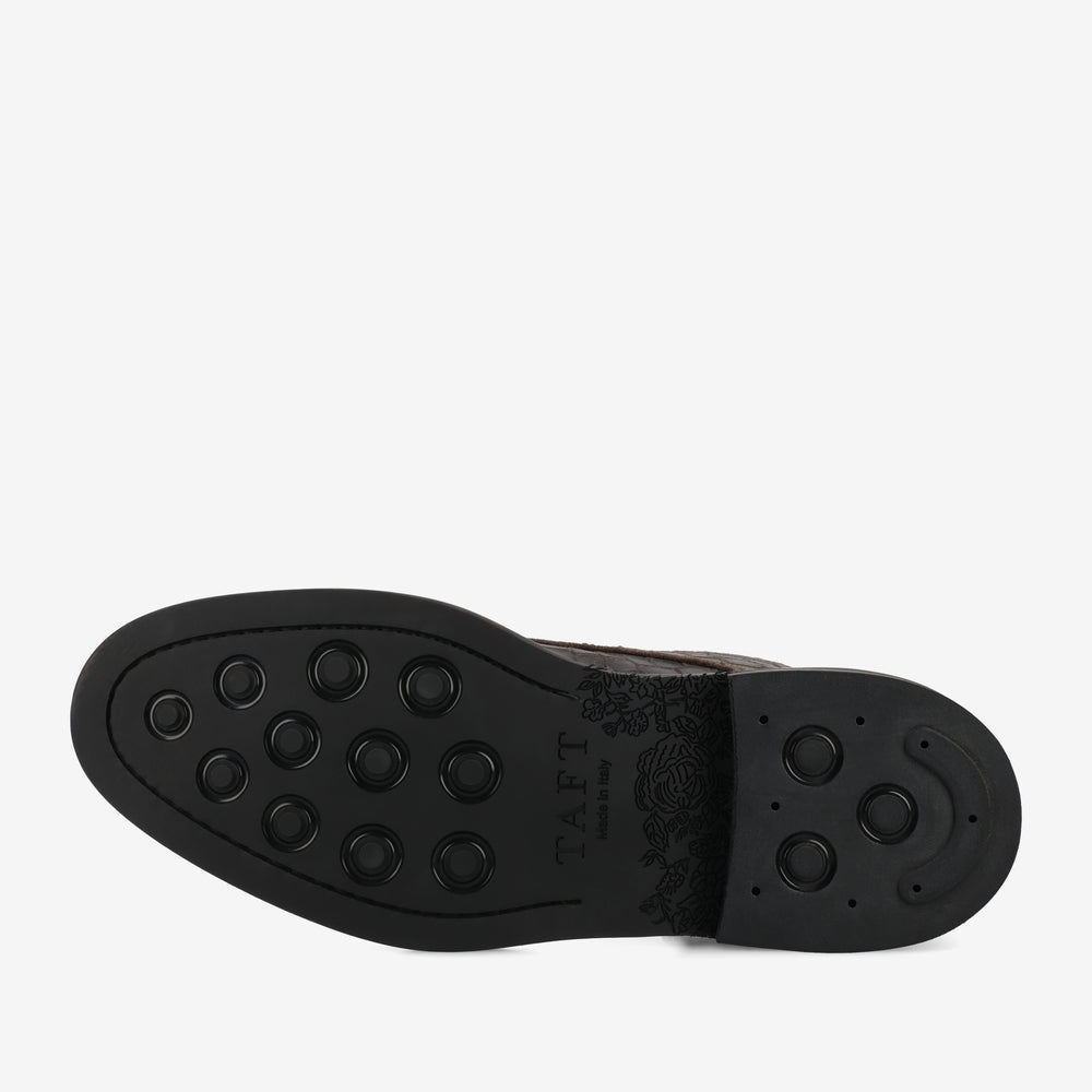 The Rome Boot in Brown Croco